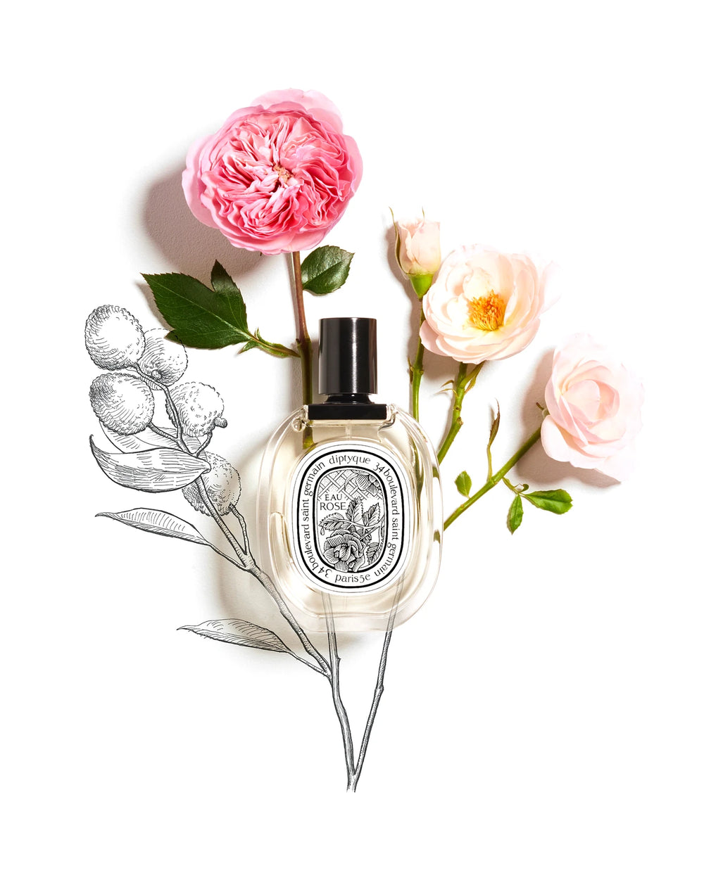 Diptyque Eau Rose Eau de Toilette (100ml) – image 3